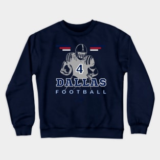 Dallas Football Vintage Style Crewneck Sweatshirt